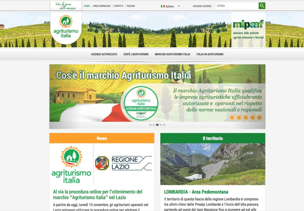 portale Agriturismo italia 